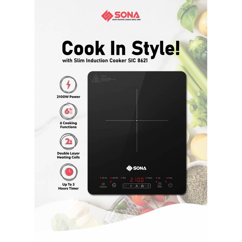 SONA Slim Induction Cooker SIC 8621
