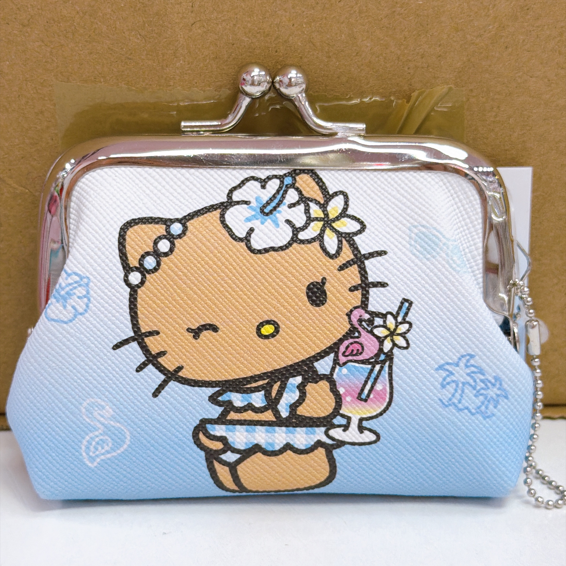 日本直送Sanrio 夏天黑皮系列 散子包 口金包