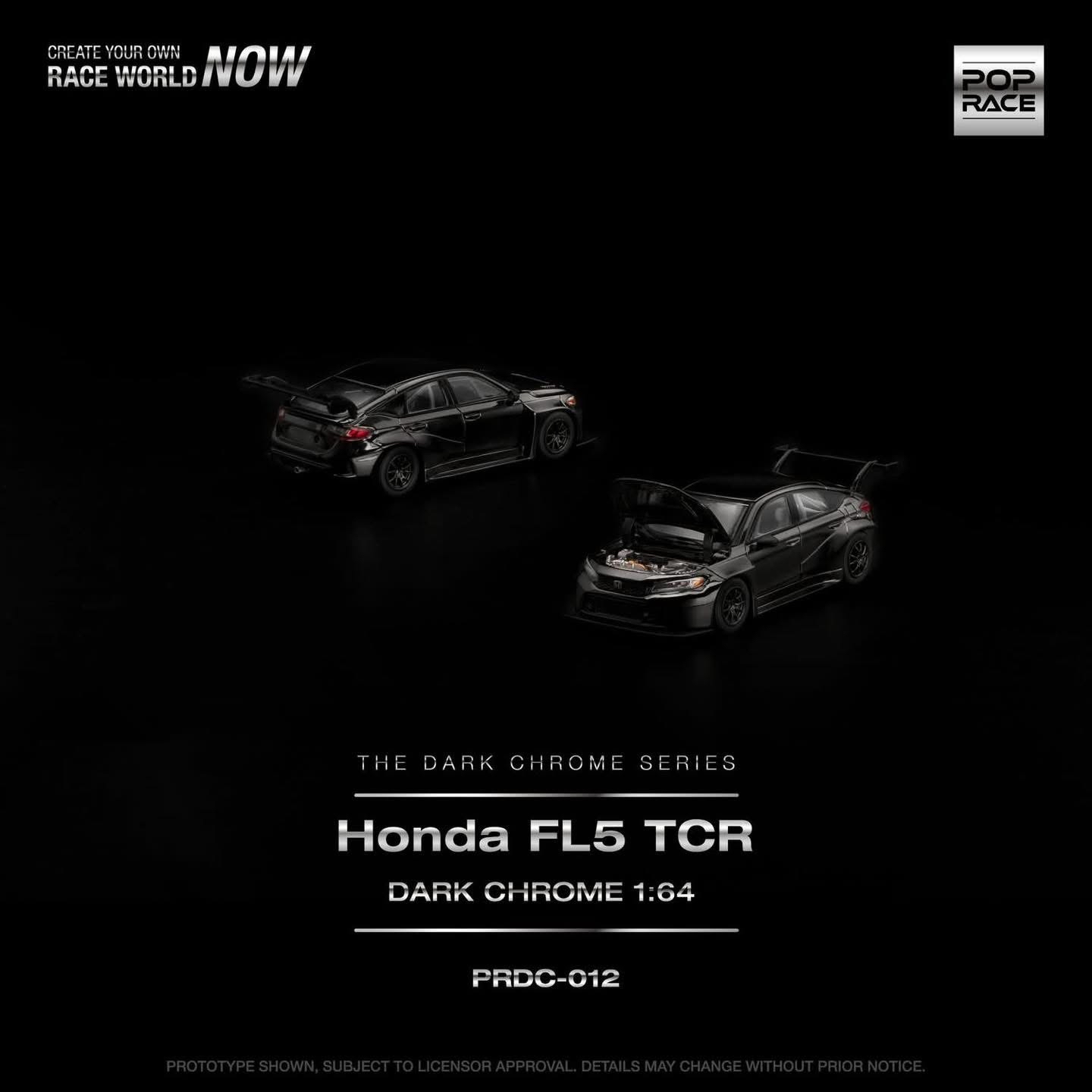 （預訂 Pre Order) POPRACE  ( PRDC012 ) HONDA CIVIC FL5 TCR DARK CHROME