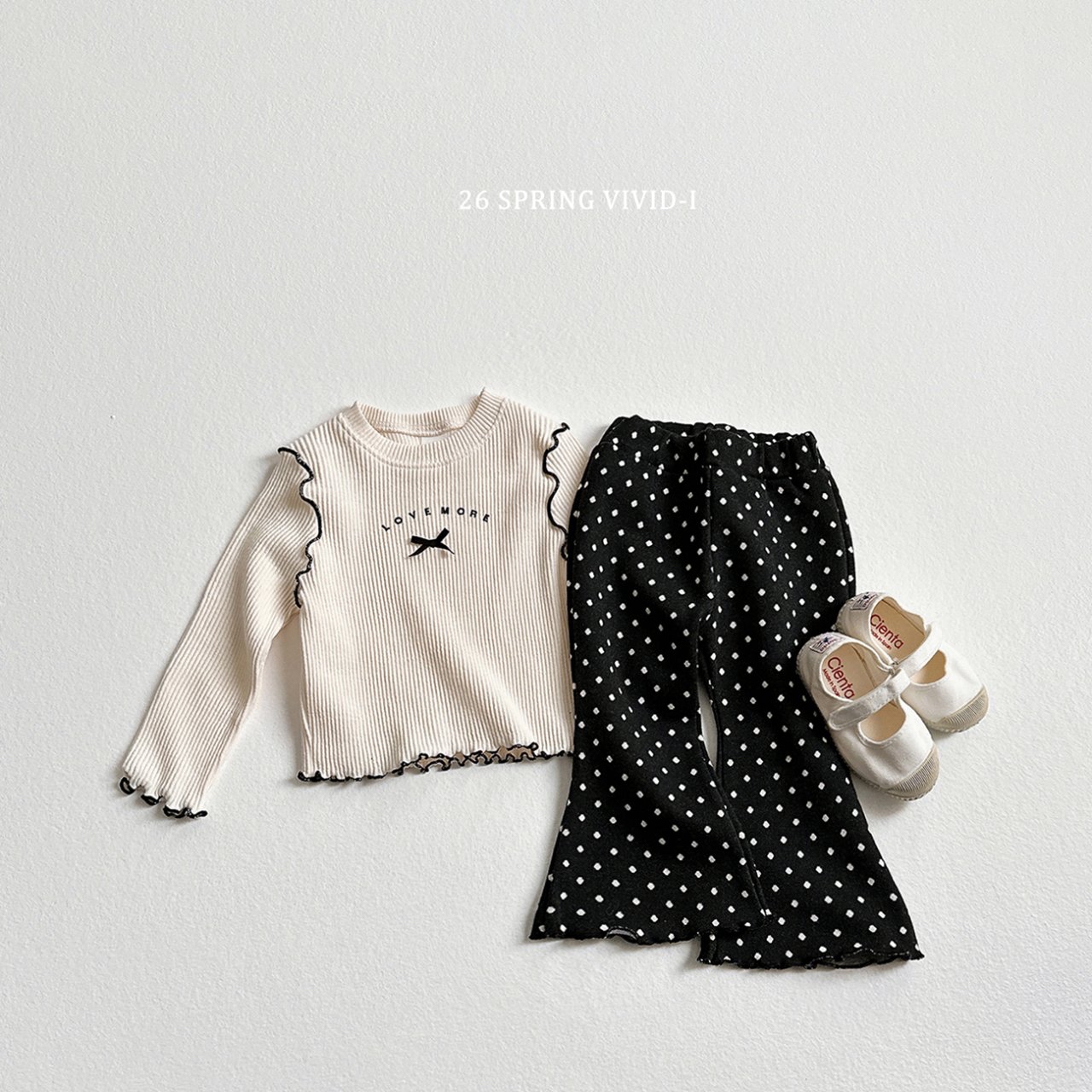 🌸預訂 韓國直送🌸🇰🇷VIVIDI三色絲帶花邊長袖上衣