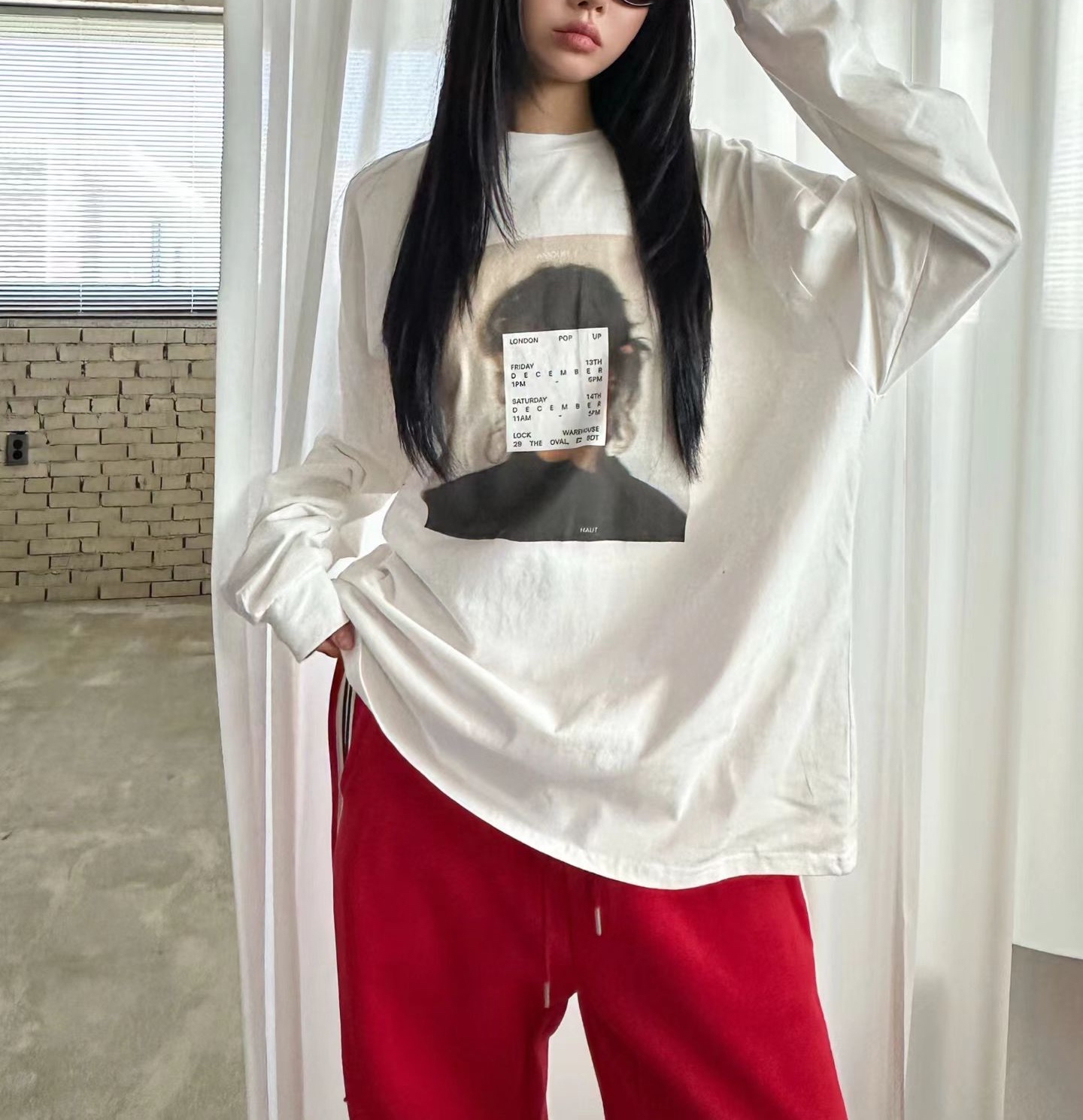 女仔print Tee