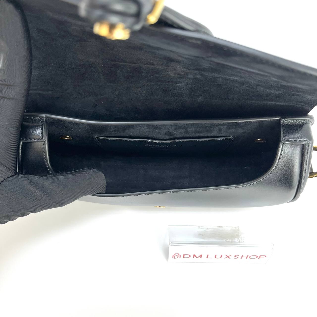 Dior Black Calfskin Bobby East West