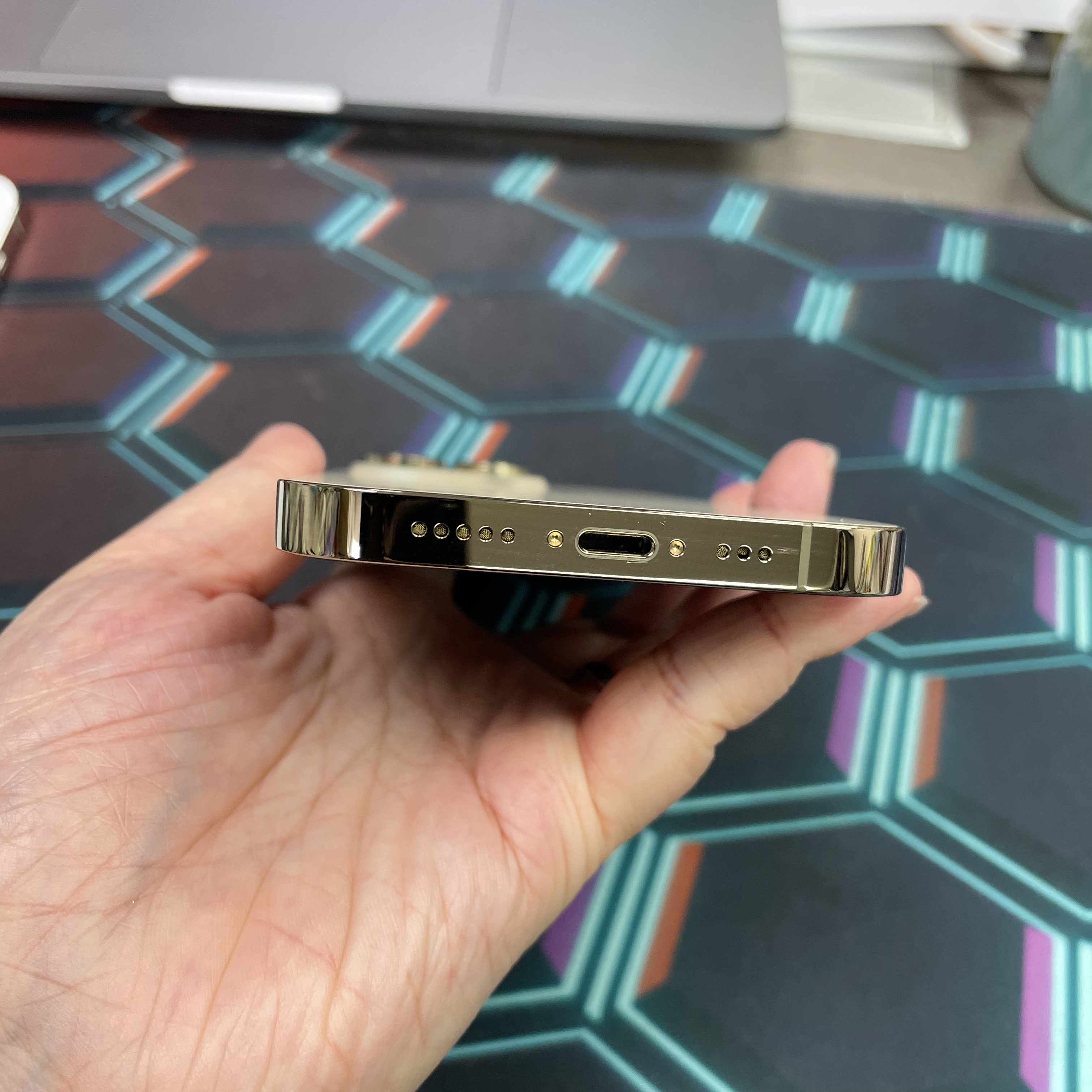 *8378 14 pro 完美機 256GB 電100 金色 gold