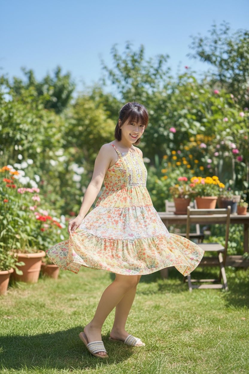 2121 Yellow chiffron flower OP