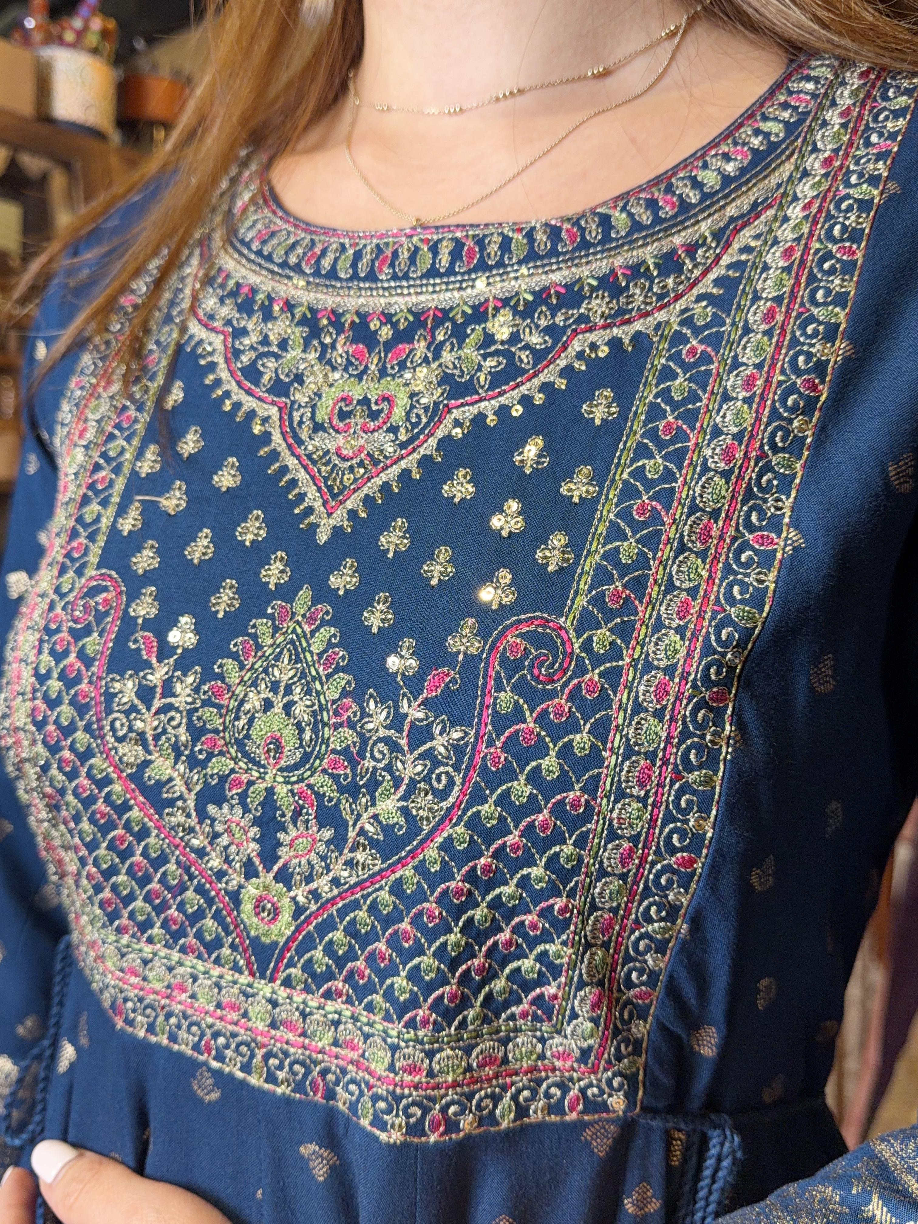 Navy Blue 4-rope Bling Bling OP 48" #1029