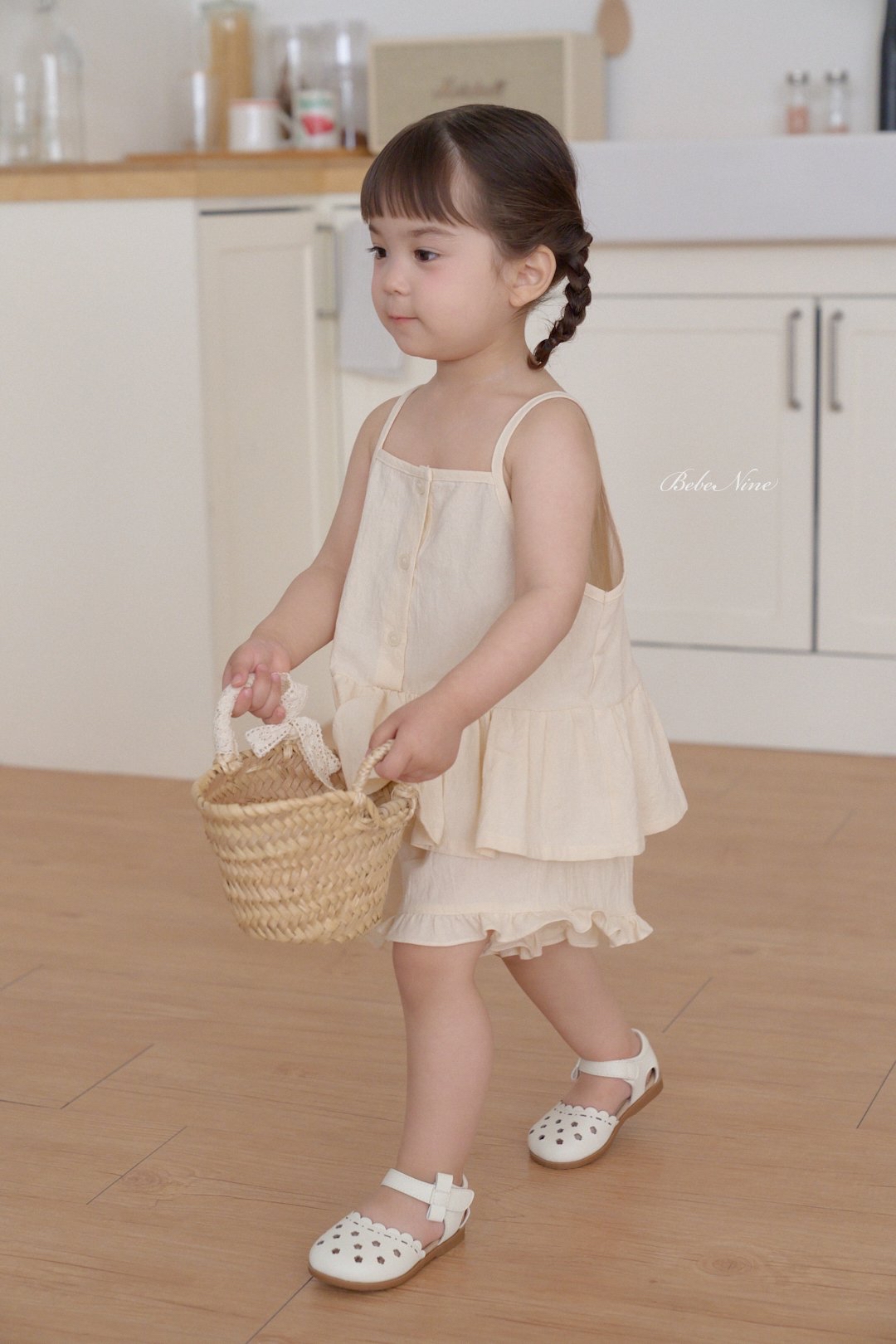 ☀️預訂 韓國直送☀️🇰🇷Bebenine兩色荷葉邊下擺吊帶上下套裝