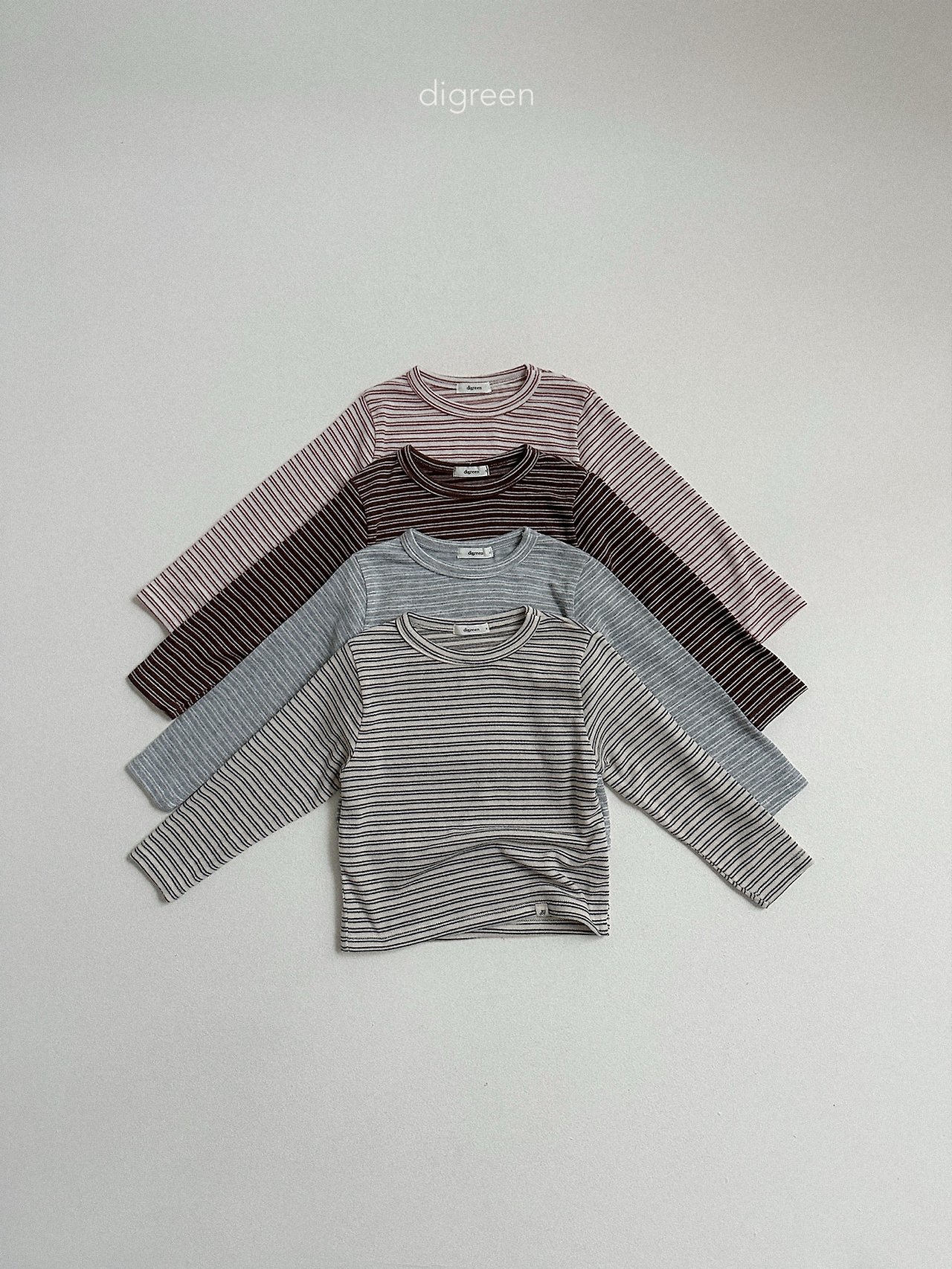 Digreen | stripe latte tee 