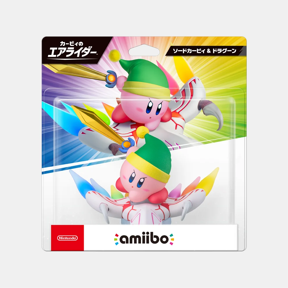 【預售 TBC】AMIIBO 卡比的馭天飛行者系列 (利劍卡比＆龍騎兵) Kirby Air Riders Series (Sword Kirby & Dragoon) PO0822