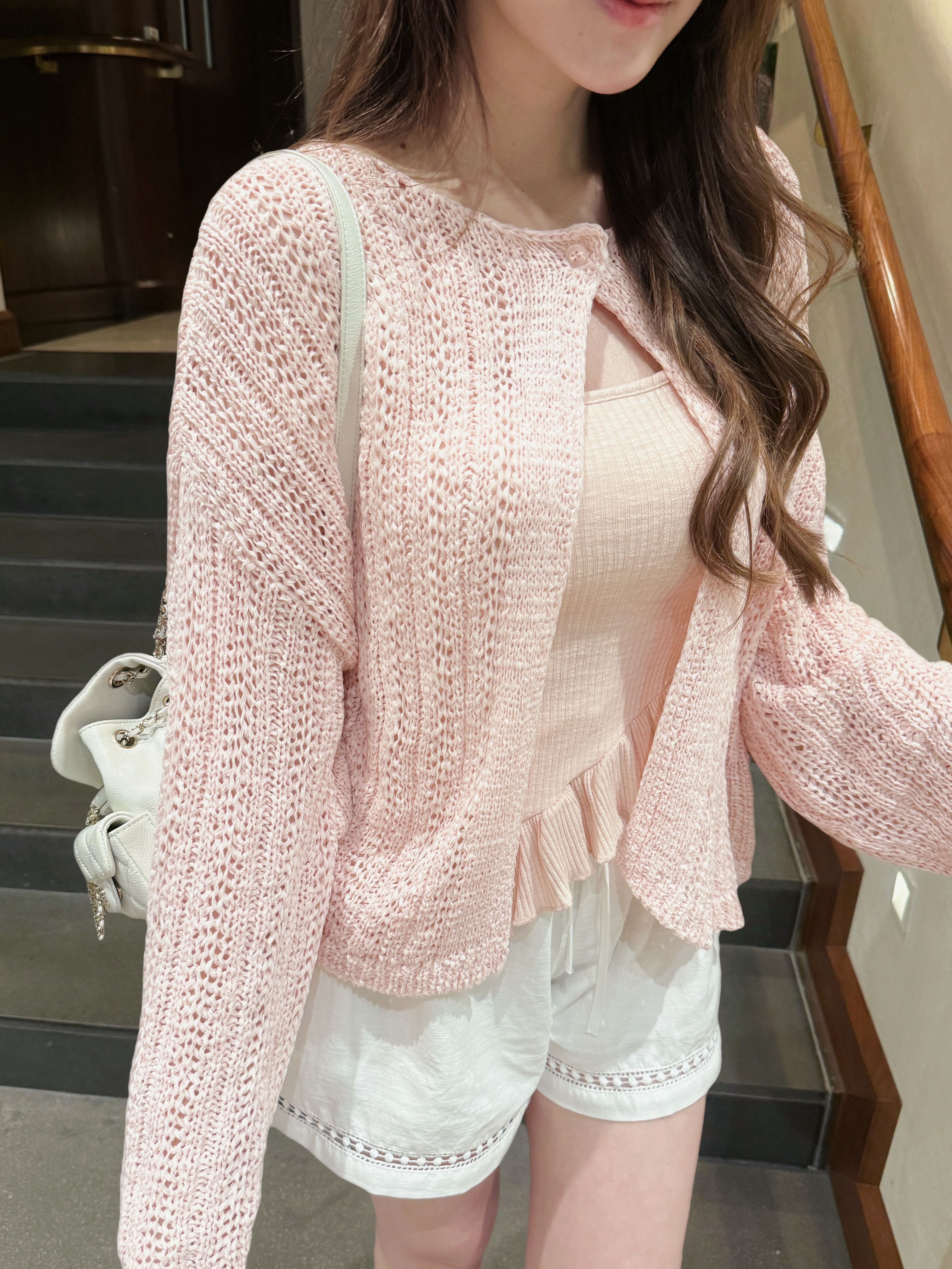 L’Air Pointelle Cardigan