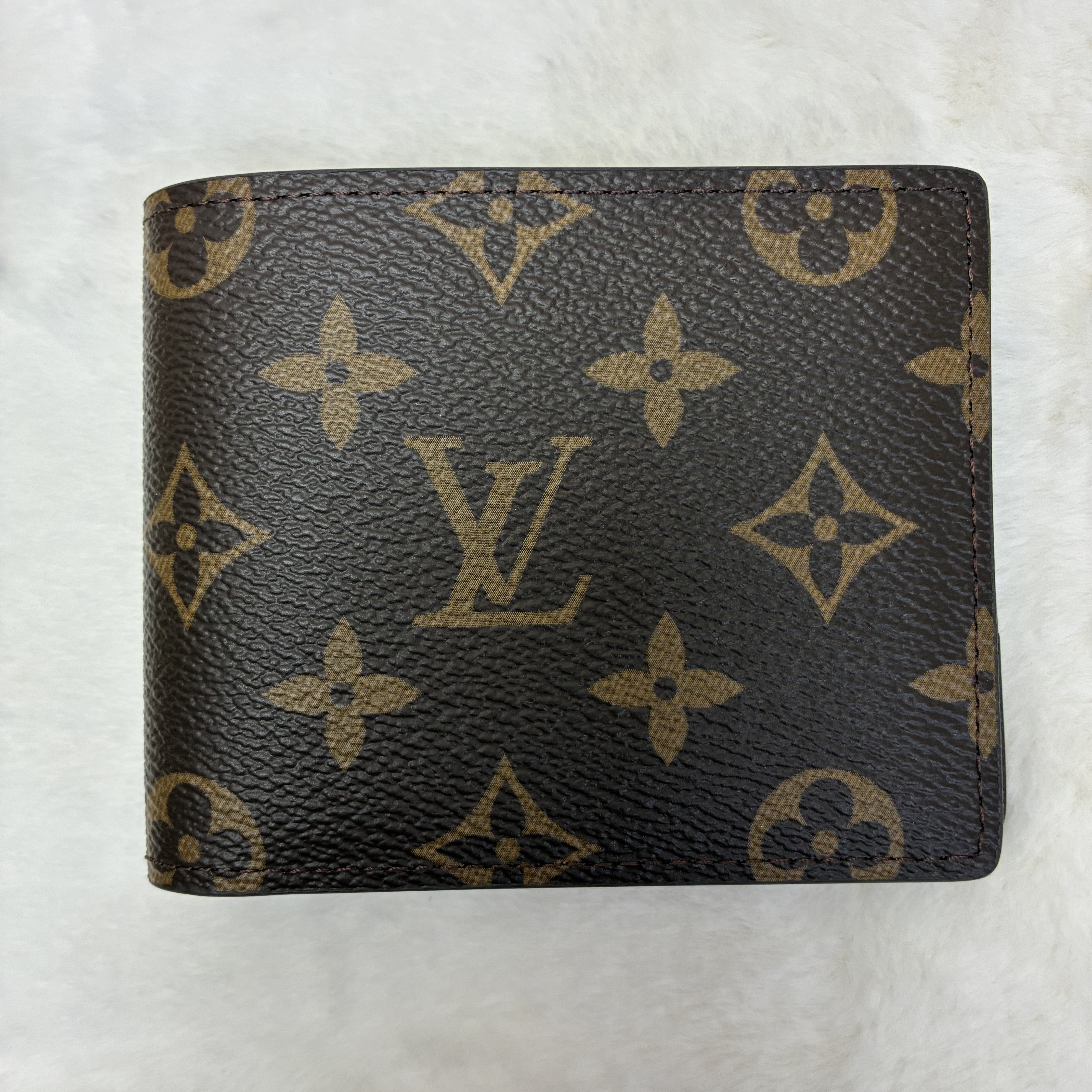 LOUIS VUITTON Multiple 經典印花Logo Monogram 帆布 「合獎勵自己禮物」 LV 短銀包