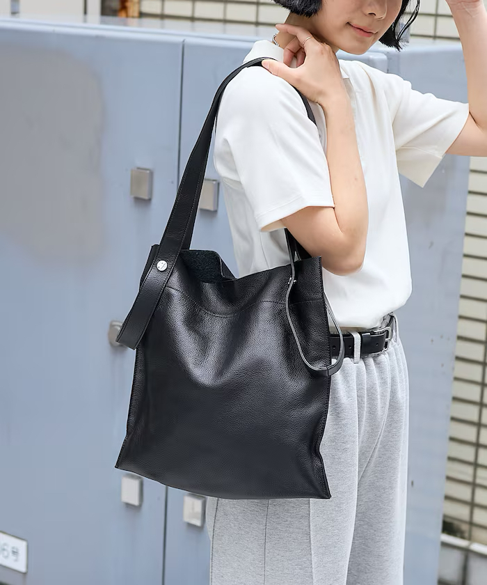 日本2way牛革袋
