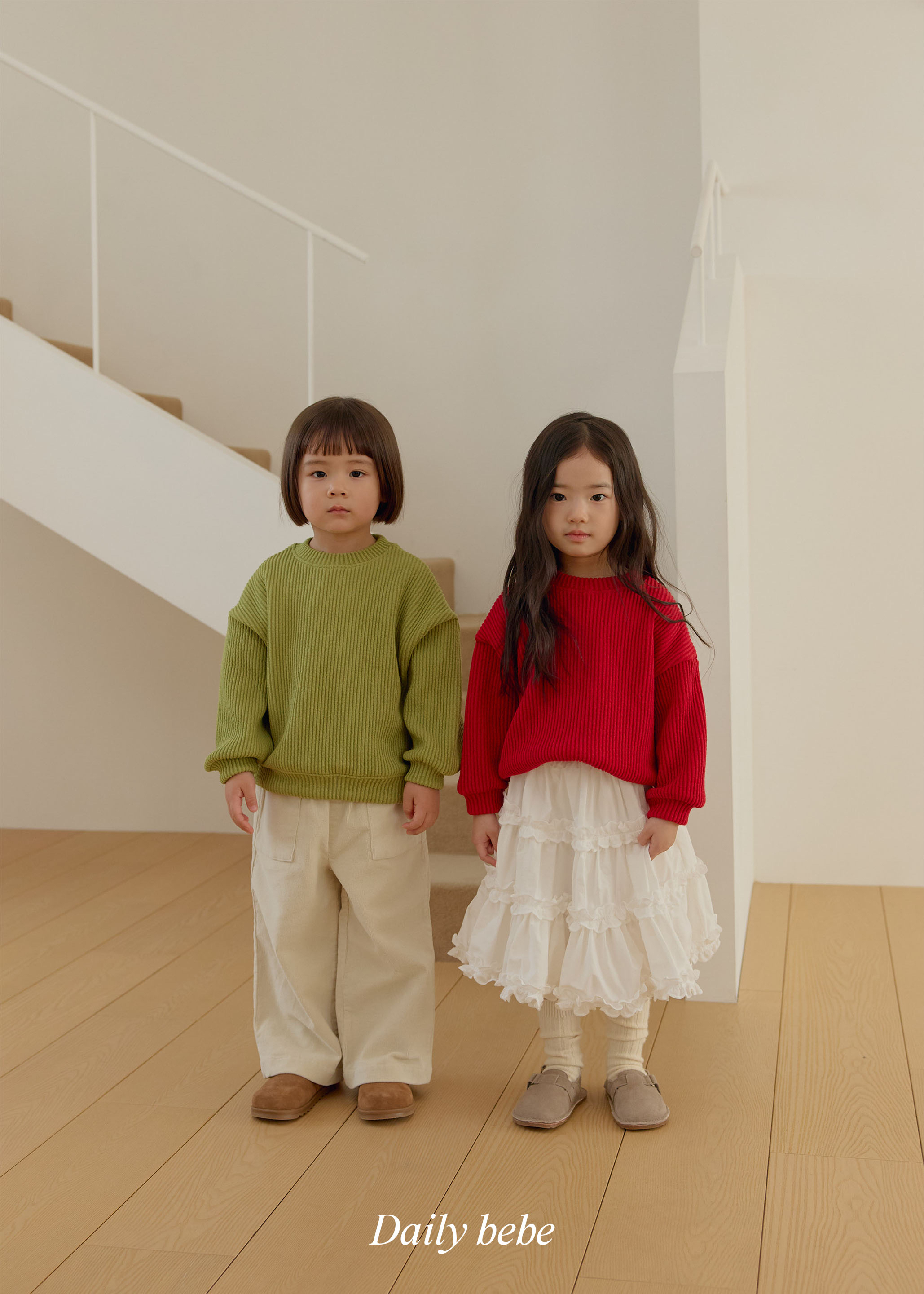 Dailybebe | Chunky Ribbed Sweatshirt