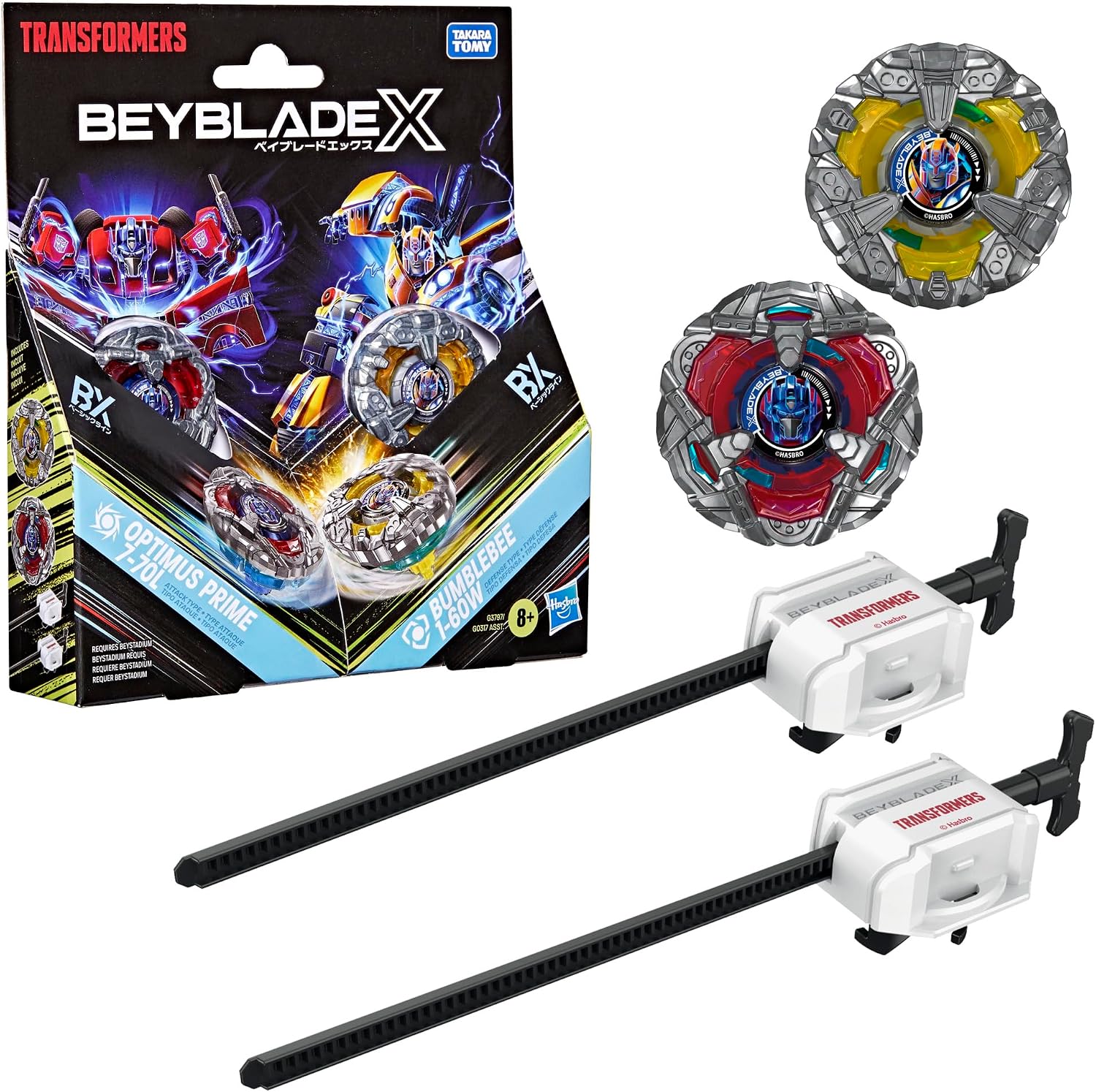 Pre Order 預訂 - (美版) 爆旋陀螺X BEYBLADE X x 變形金剛 柯柏文 大黃蜂7-70L vs 1-60W Transformers