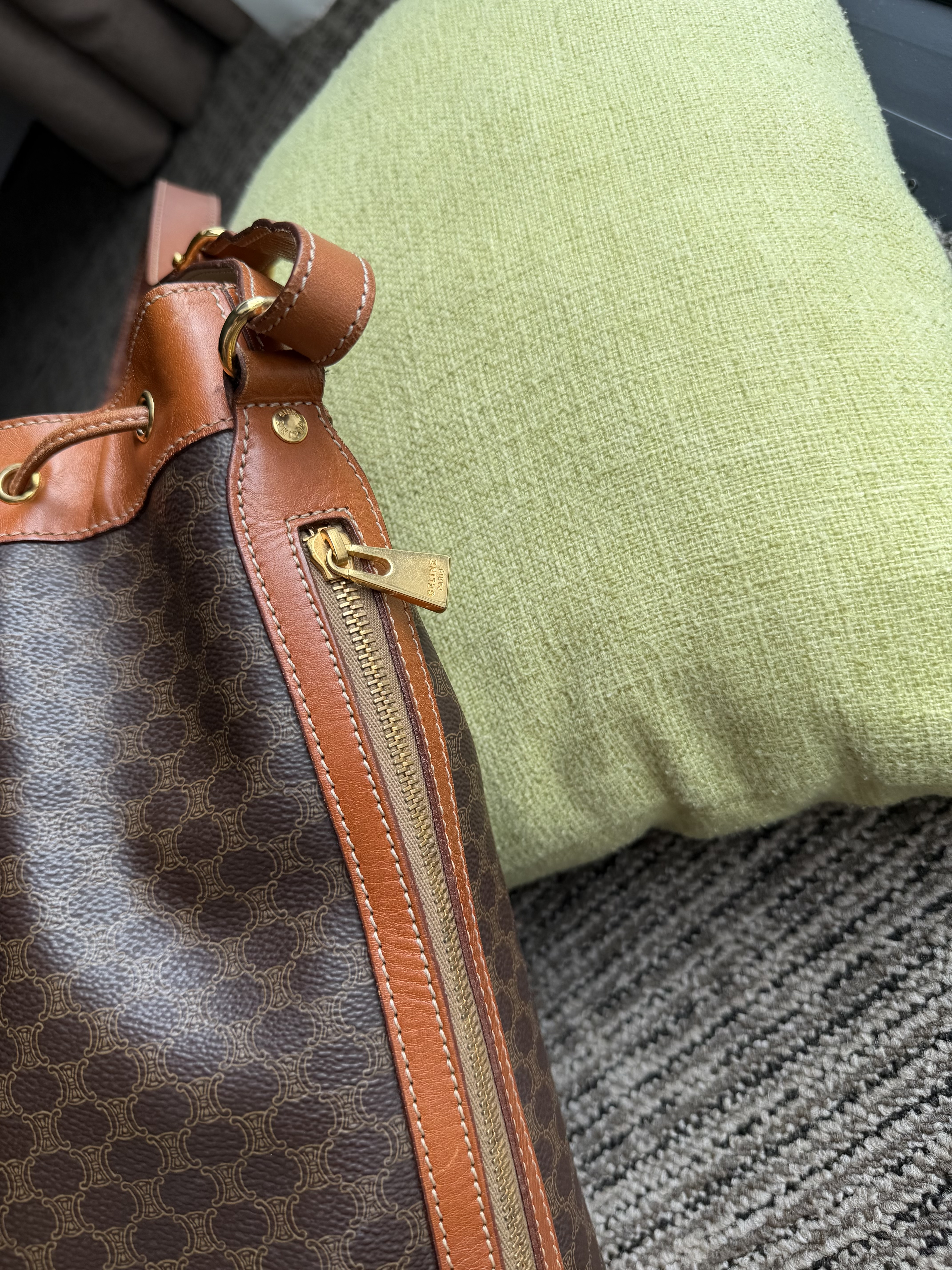 Vintage celine bucket bag