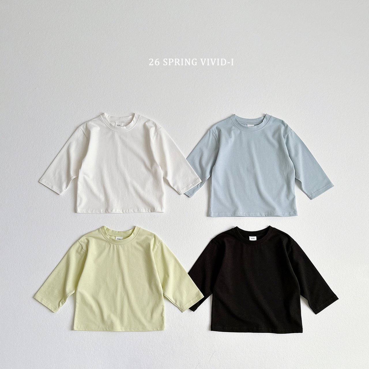 🌸預訂 韓國直送🌸🇰🇷VIVIDI四色日常純色寬鬆長袖上衣