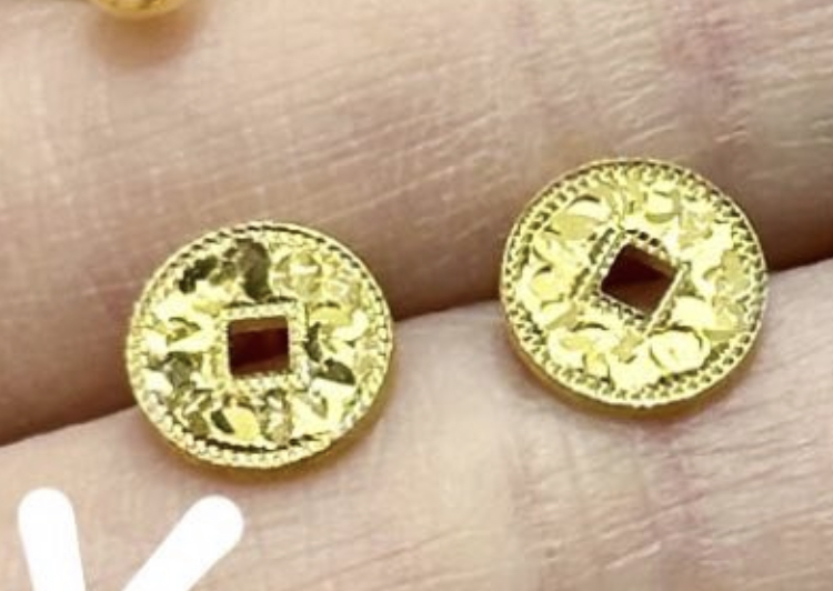 【实心5G】蝴蝶结/碎冰金币/月亮/蝴蝶耳钉