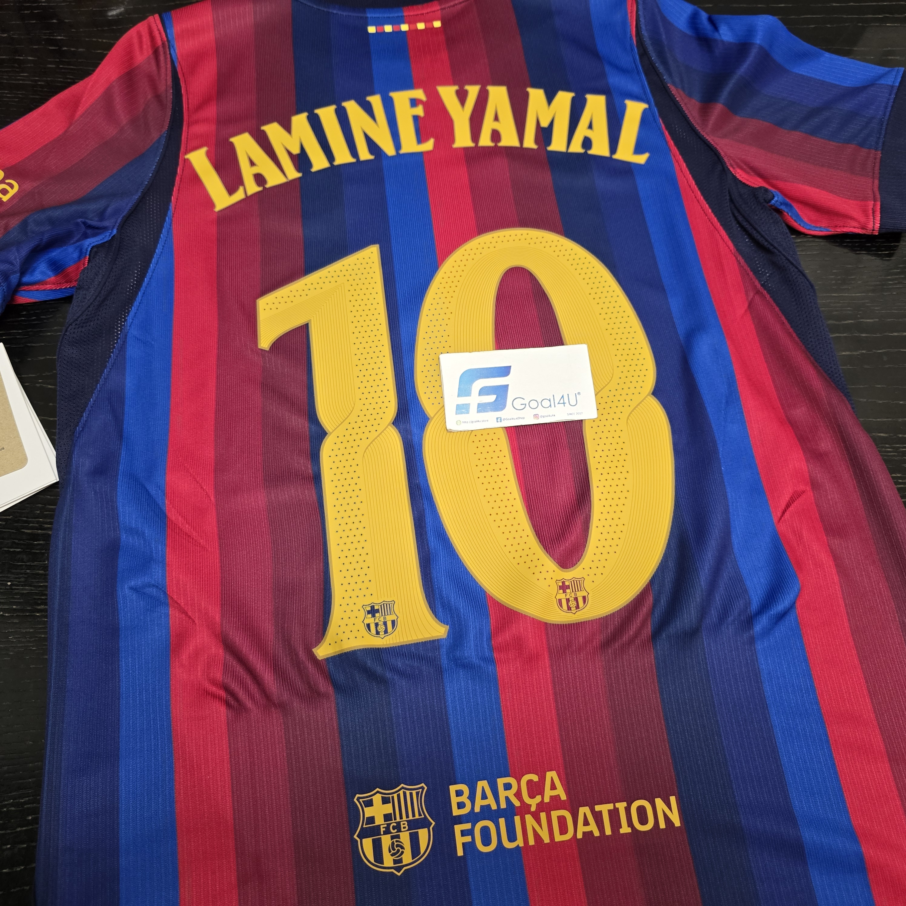🏟️ 六色漸變 Nike Barcelona 巴塞羅拿 2026-27 主場童裝球迷版球衣 (可加印字章) II1624
