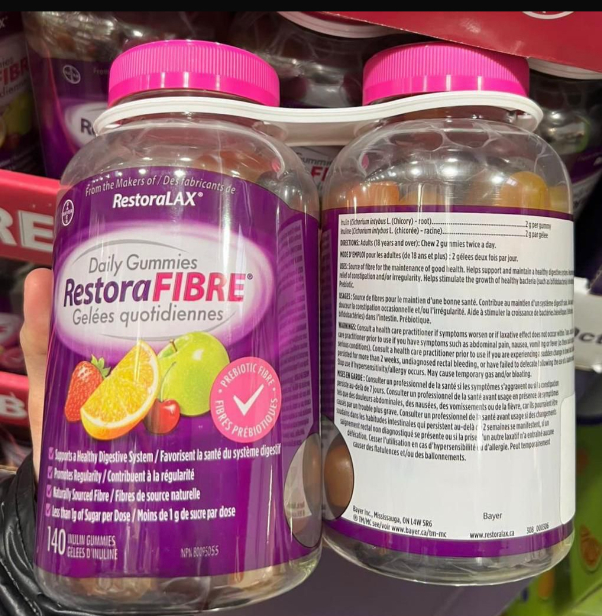 Restoralax 益生元纖維軟糖 (140粒 x 2)*