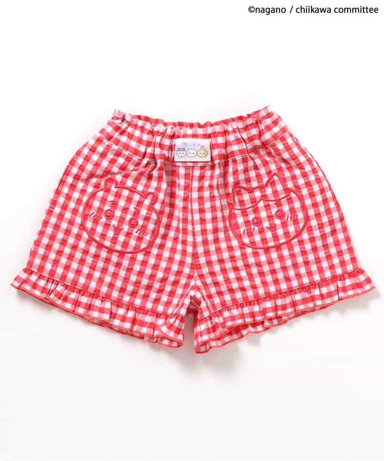 🇯🇵預訂 日本直送🇯🇵Apres les cours x Chiikawa系列兩色人物刺繡格紋荷葉邊短褲
