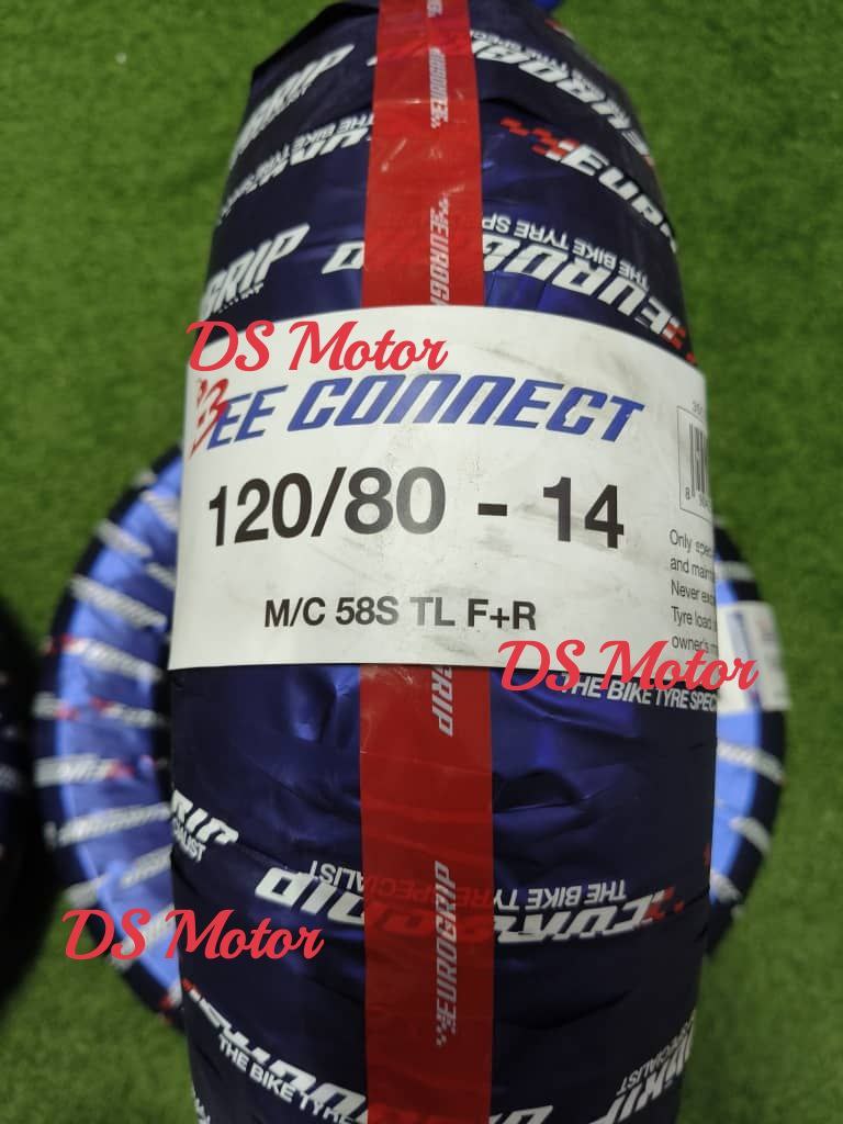 Eurogrip Tayar Rim 12 13 14 15 17 Inci Bee Connect Tyre 110/70-13 120/70-13 130/70-13 150/70-13 120/70-15 90/80-14 100/80-14 70/90-17 80/90-17 90/80-17 140/70-17