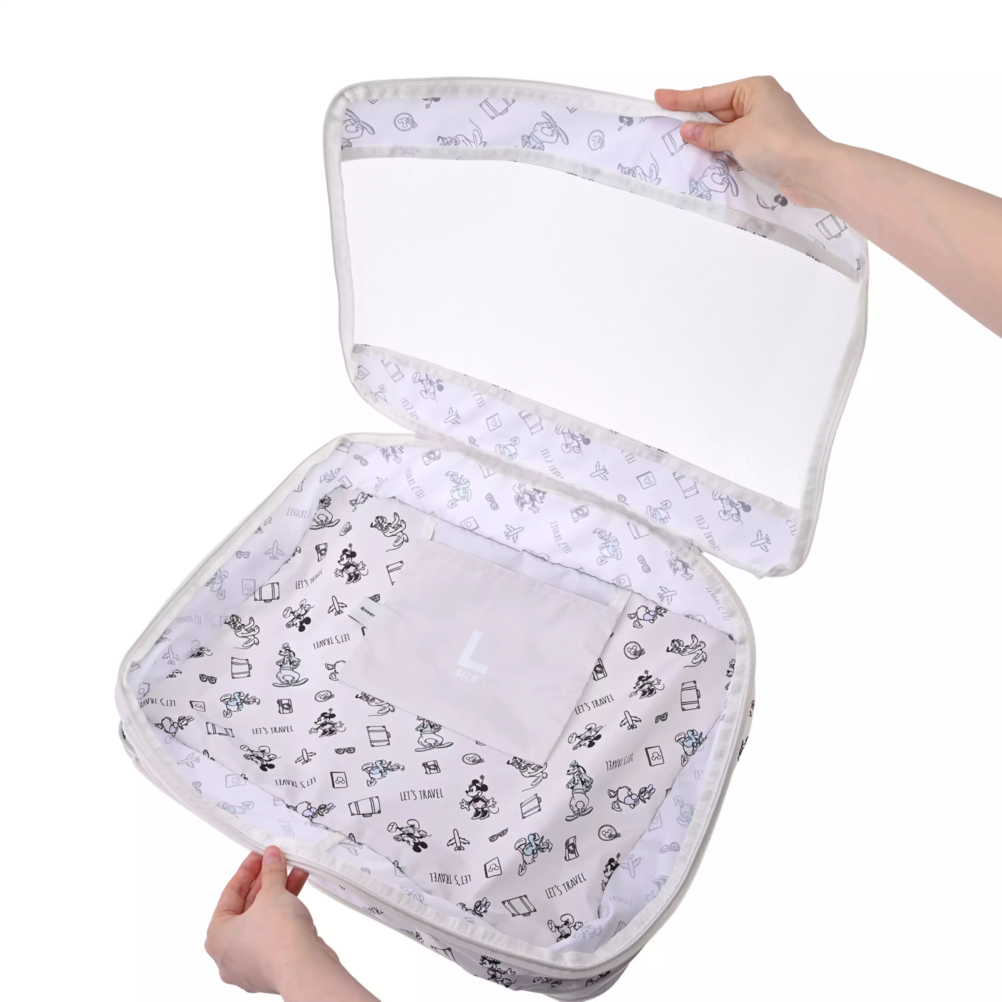 🌸 【預訂】Mickey & Minnie 折疊壓縮收納袋 (L) - Disney Magical Travel