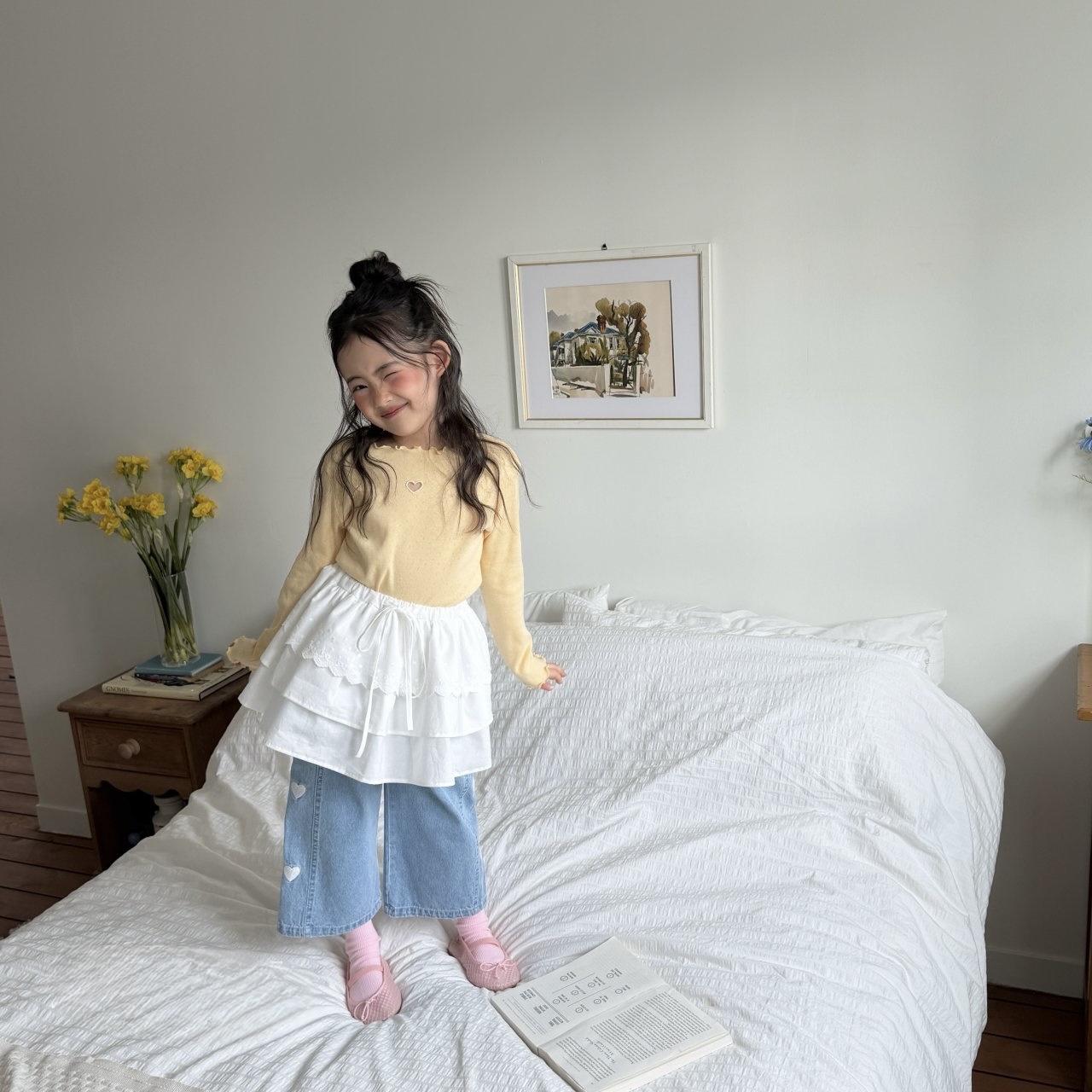 Ninibello | Heart T(Yellow/Ivory M100-110)