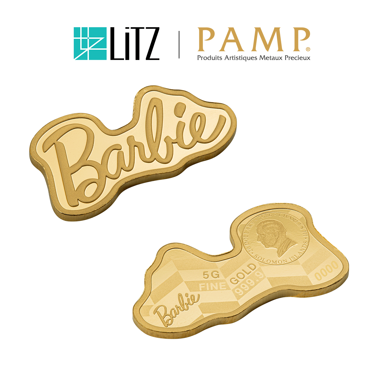 [5 gram] LITZ PAMP Suisse x Barbie™ Limited Edition Gold Bar (999.9) PG071