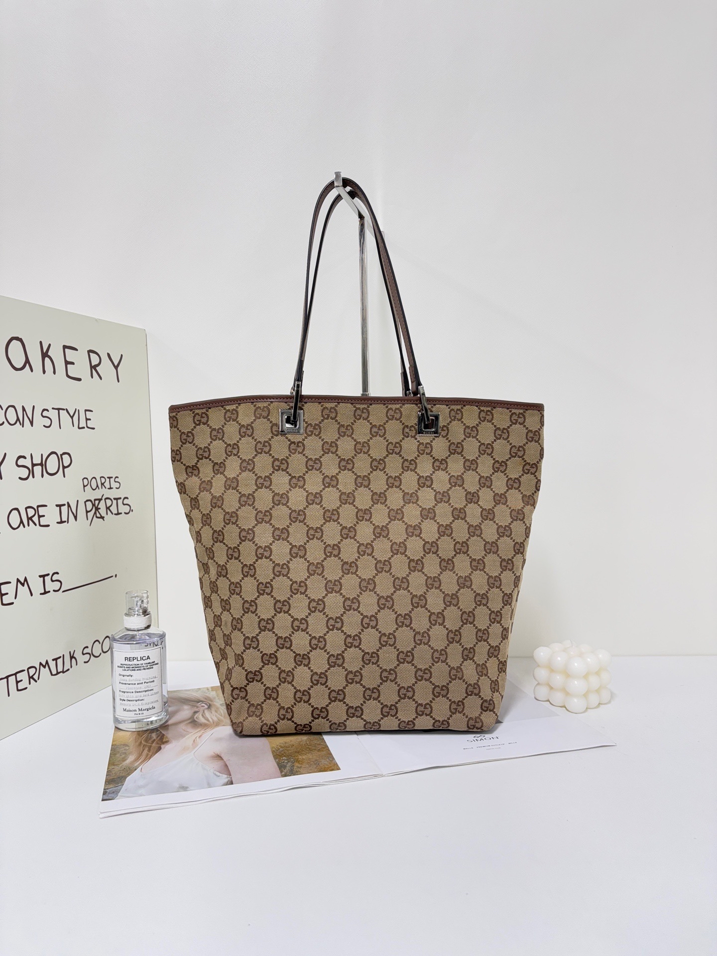 【預訂貨品】Gucci老花帆布tote bag