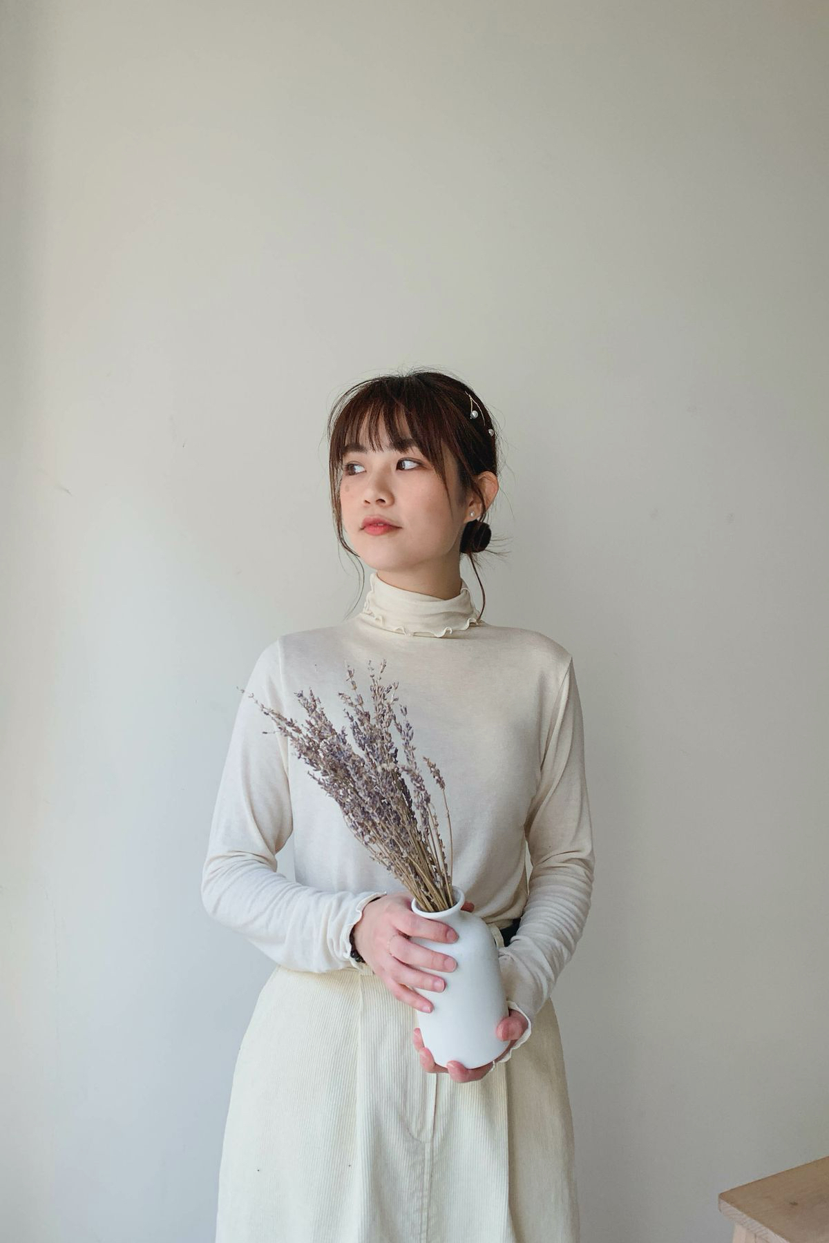 柔軟高彈性木耳邊TEE (五色入)