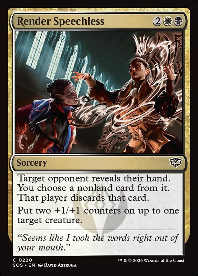 [EN] [Foil] Render Speechless [SOS-220] C