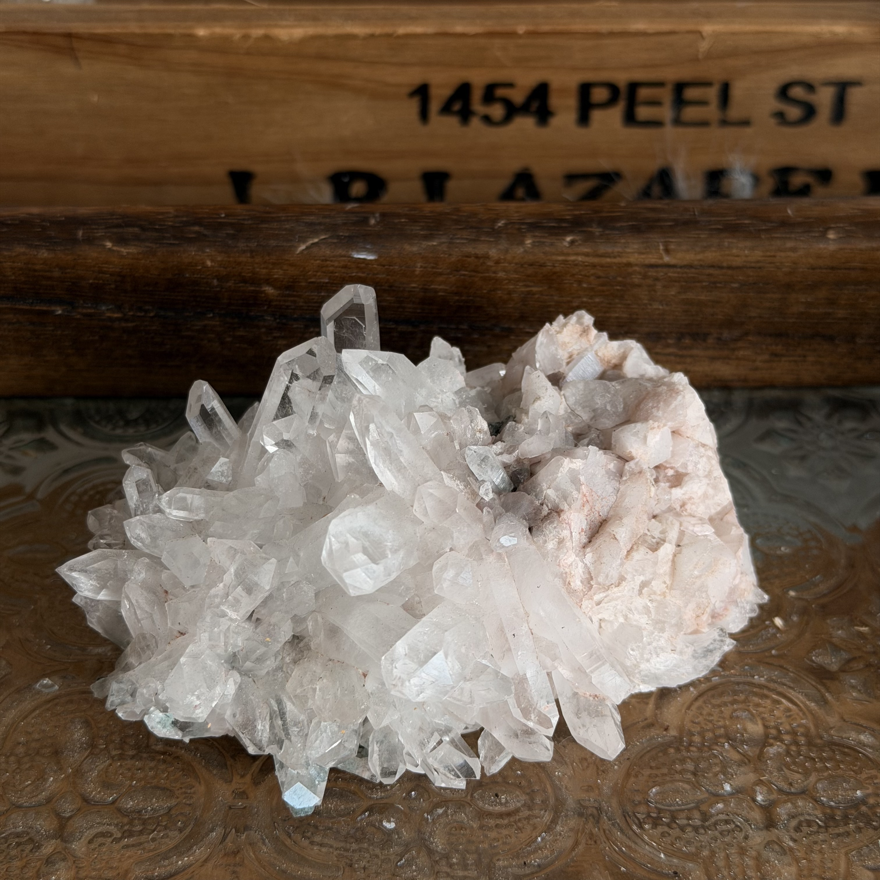 巴基斯坦綠泥白水晶共生