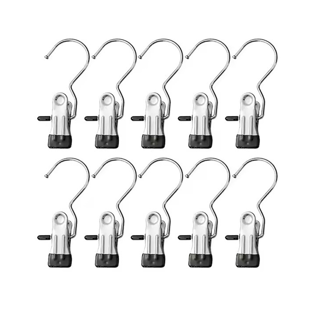 10x 不鏽鋼晾衣夾 黑色 UB0242