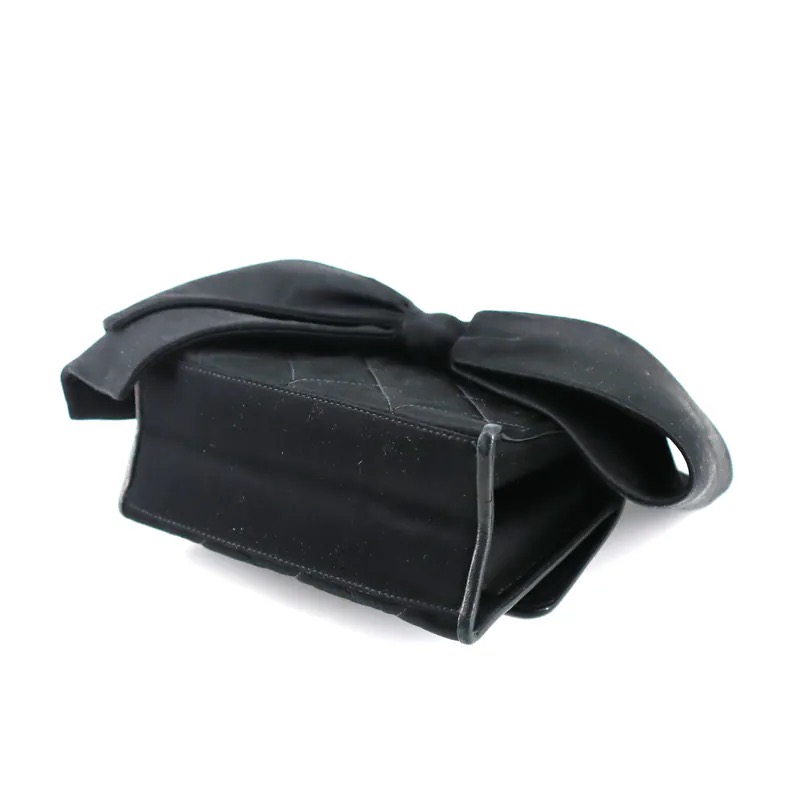 Chanel Vintage Satin Bow Evening Bag