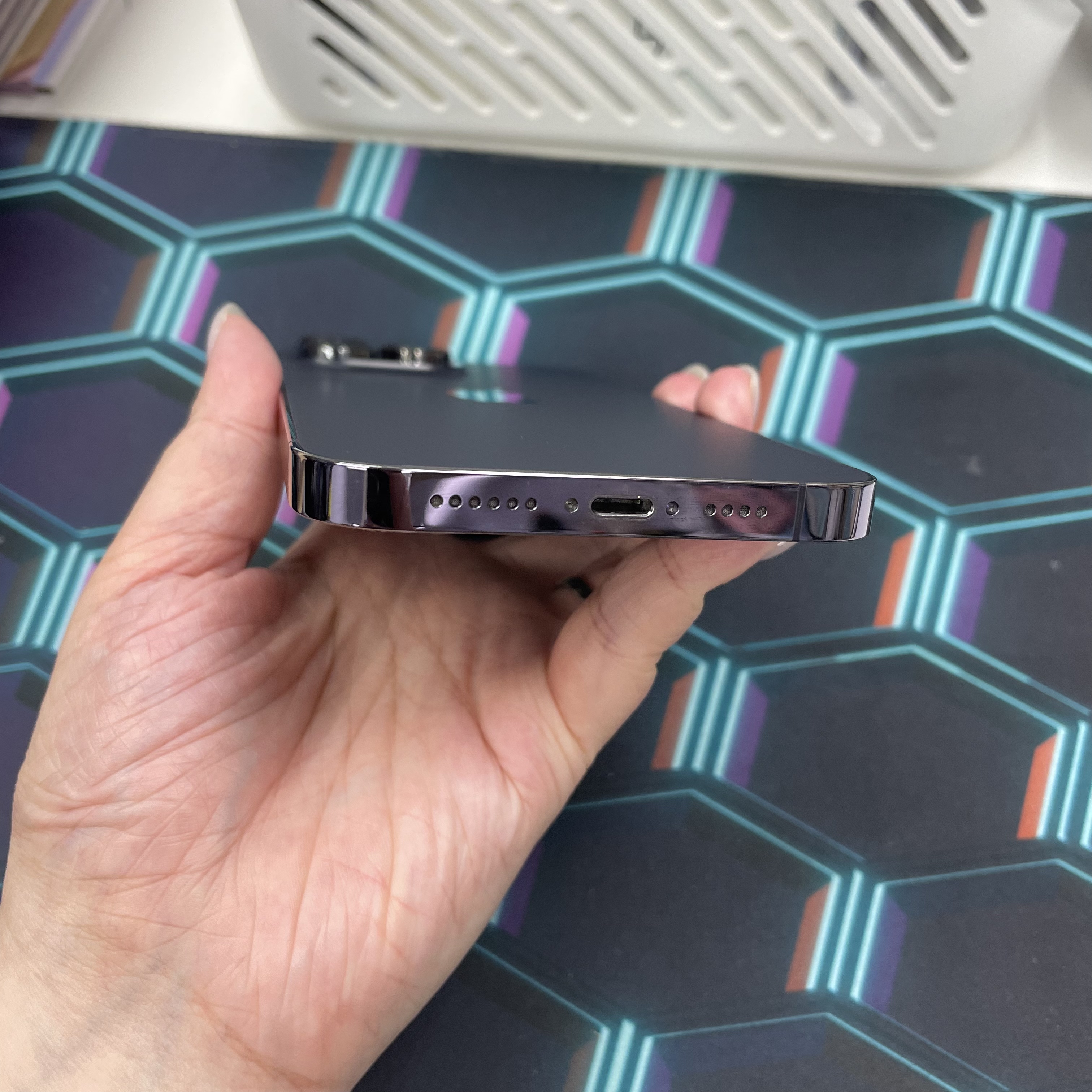 *6574 14 Pro max 完美機 128GB 電100 紫色 purple