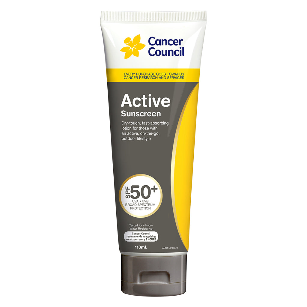 CANCER COUNCIL 澳洲防癌委員會ACTIVE型防曬霜 SPF50+ 110毫升