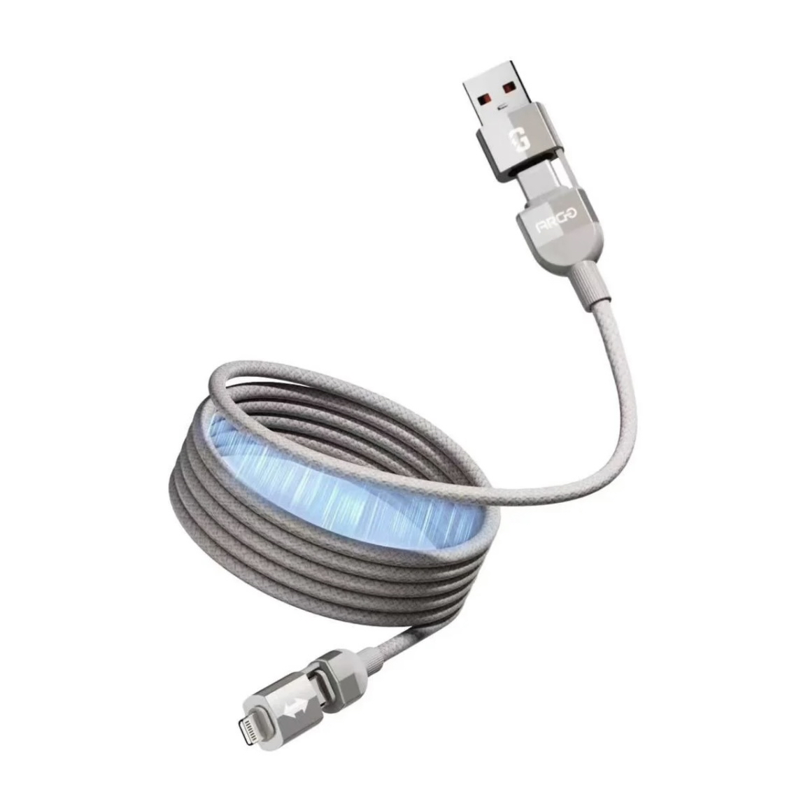 Argo MC100 4IN1 100W磁力收納充電線 香港行貨