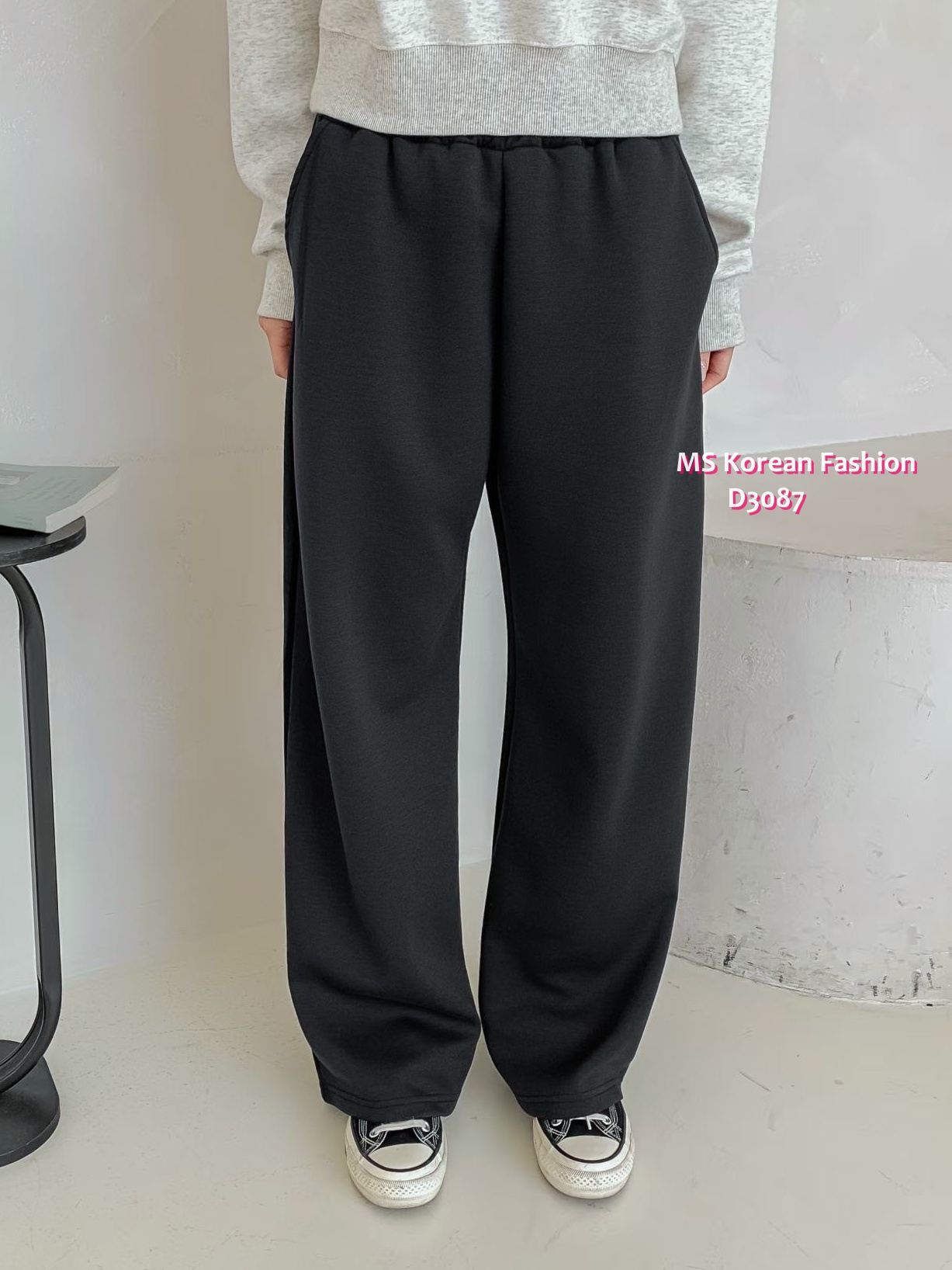 D3087 韓國🇰🇷靚色闊筒休閒褲