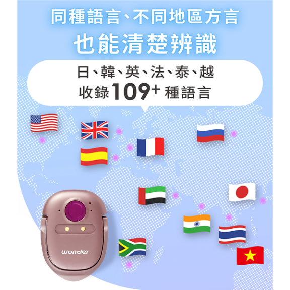 (升級版 訂購十月中到  )Wonder 跨軟體語音直接轉寫翻譯機 | 一鍵語音即時翻譯 | 適用WhatsApp/Line APP