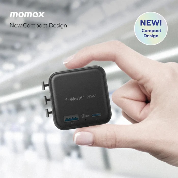 Momax 1-World² 20W 2 接口 USB 旅行充電器
