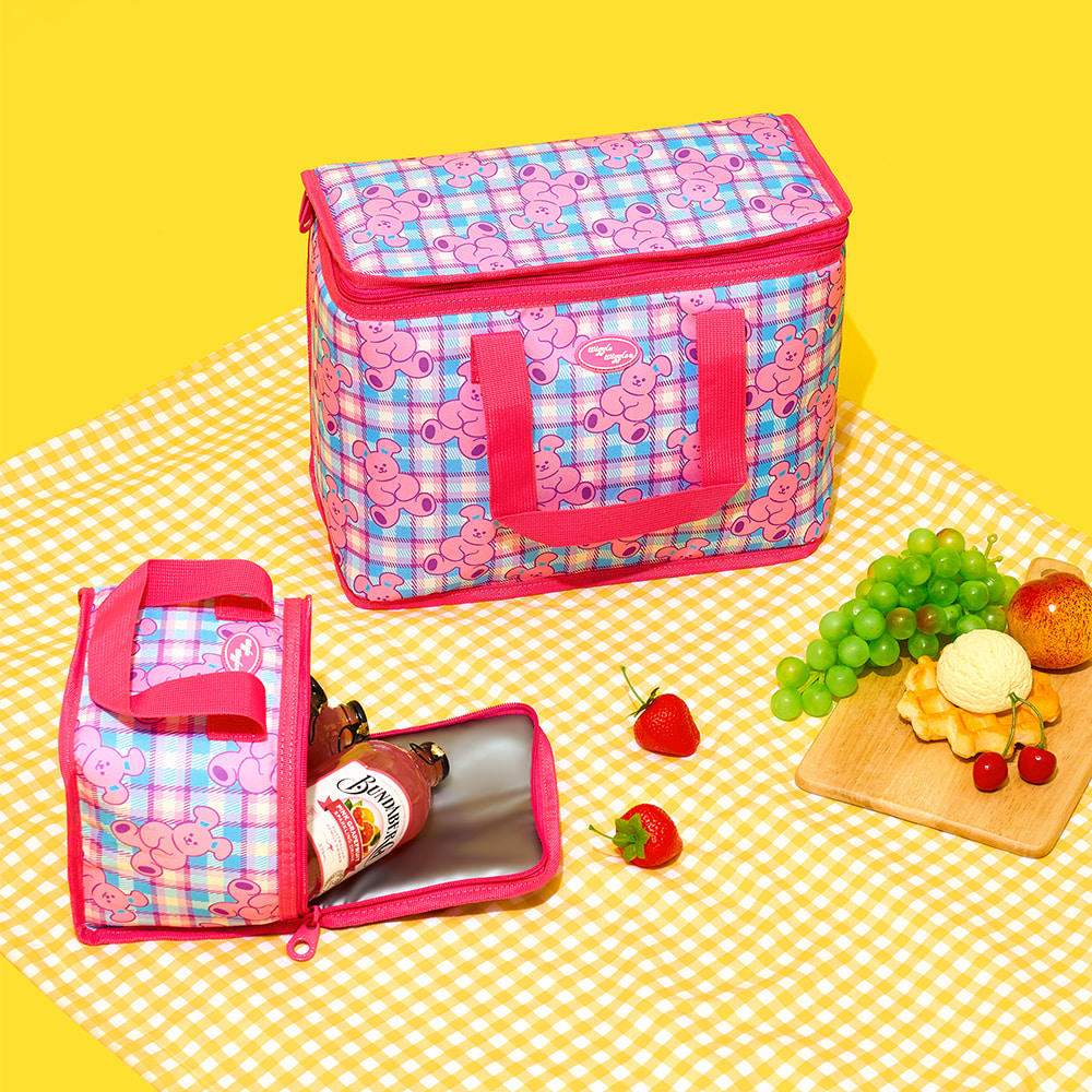 Wiggle Wiggle Check Bunny 系列保溫袋