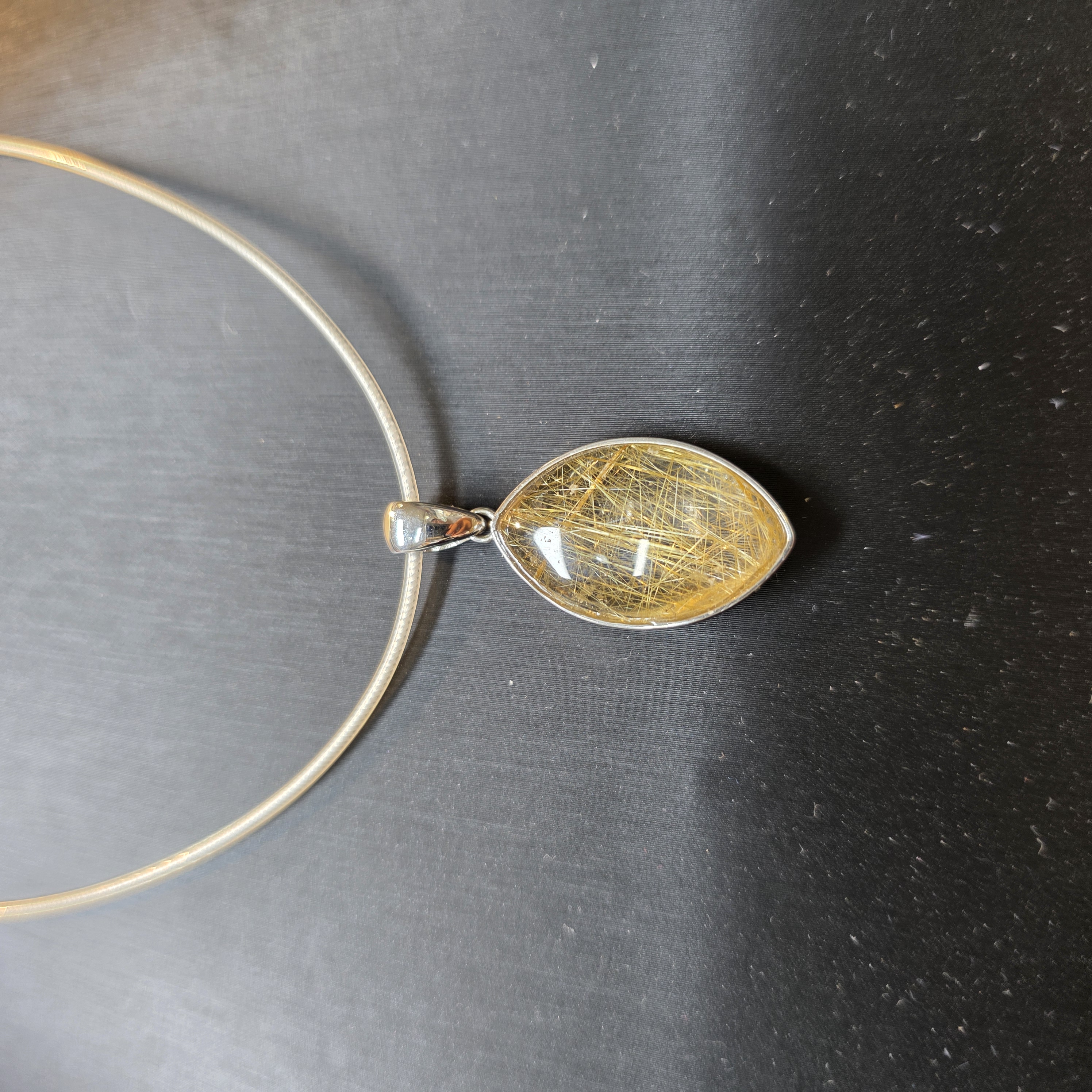 金髮晶925銀吊飾