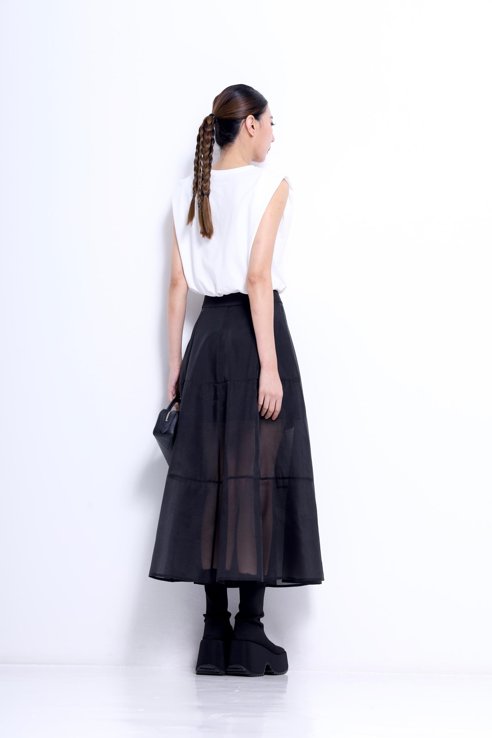 CS1415 SHEER ORGANZA MESH SKIRT