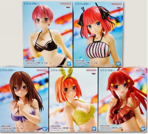 Banpresto, Celestial Vivi Figure:The Quintessential Quintuplets, Set of 5 (Swimsuit) 五等份花嫁 泳衣套裝