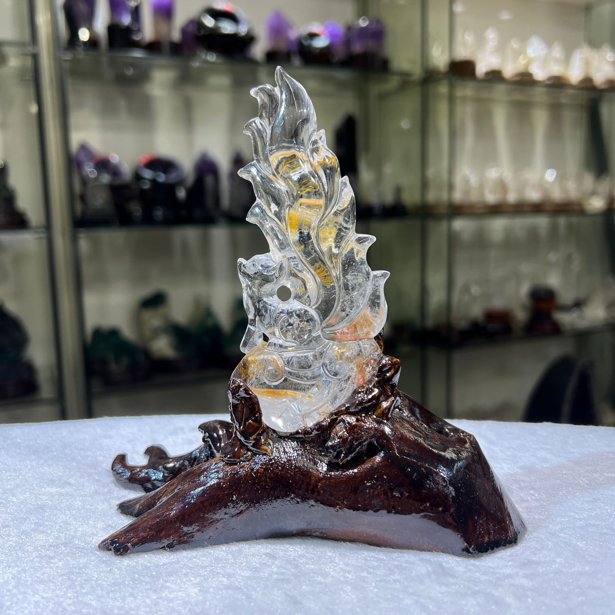 白水晶九尾狐 (連座) #5