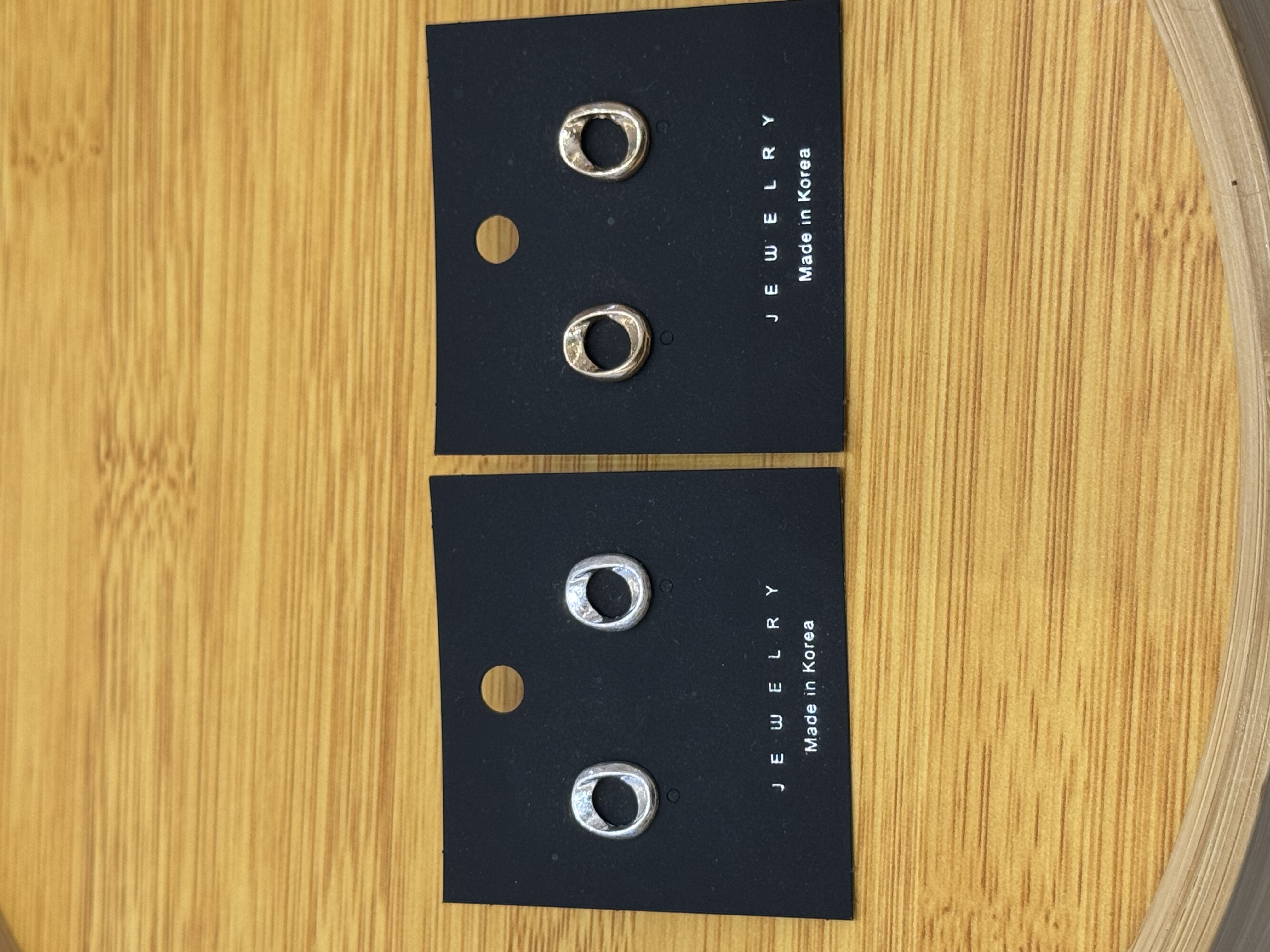 Ocr Irregular Circle Vintage Stud Earrings