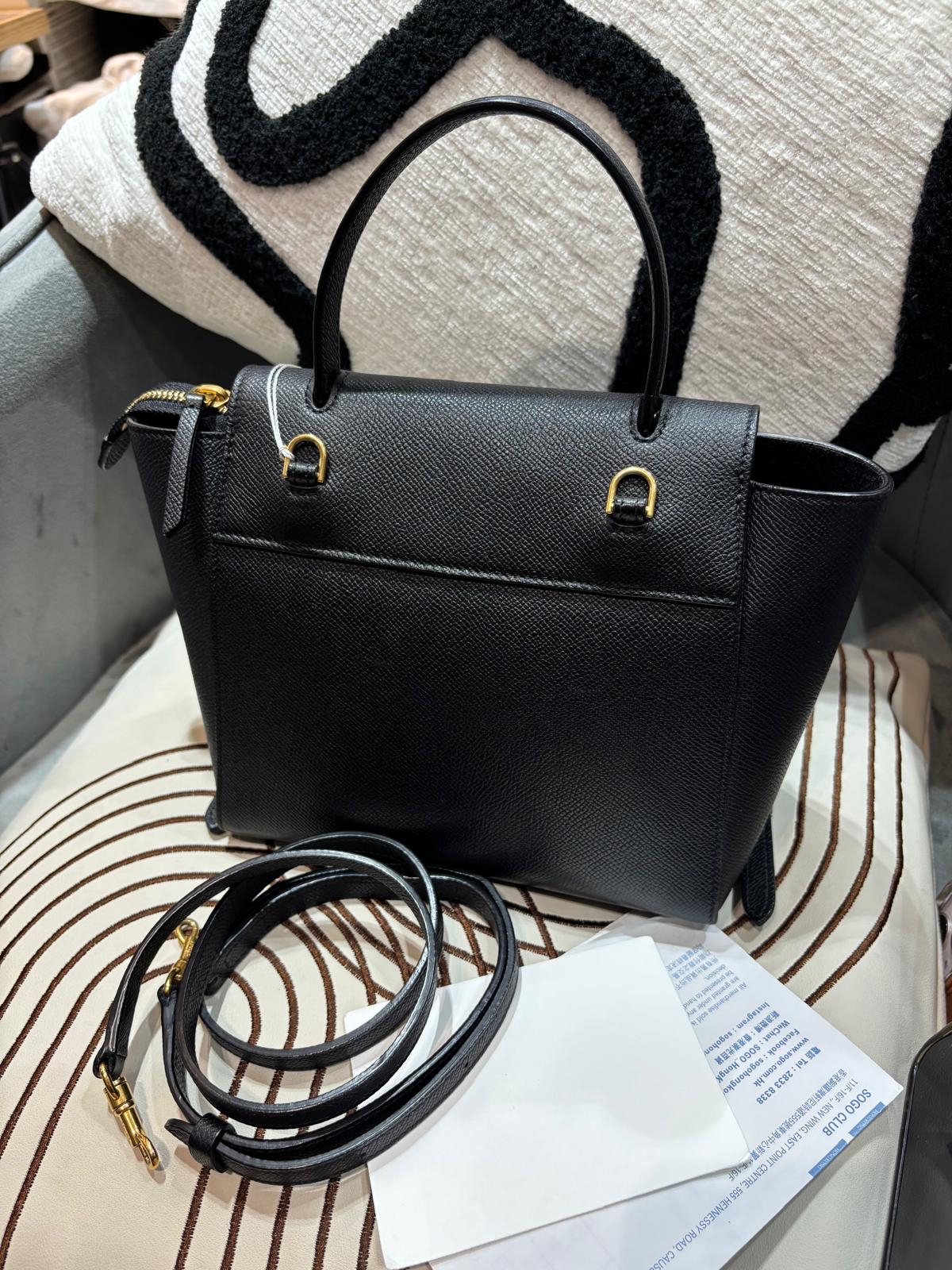Celine nano belt bag black 黑色牛皮 100%Authentic, 99%New ✅收據✅Dust bag