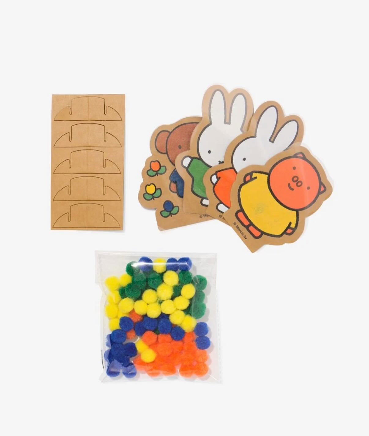 Miffy DIY cardboard puppet stand set of 4 