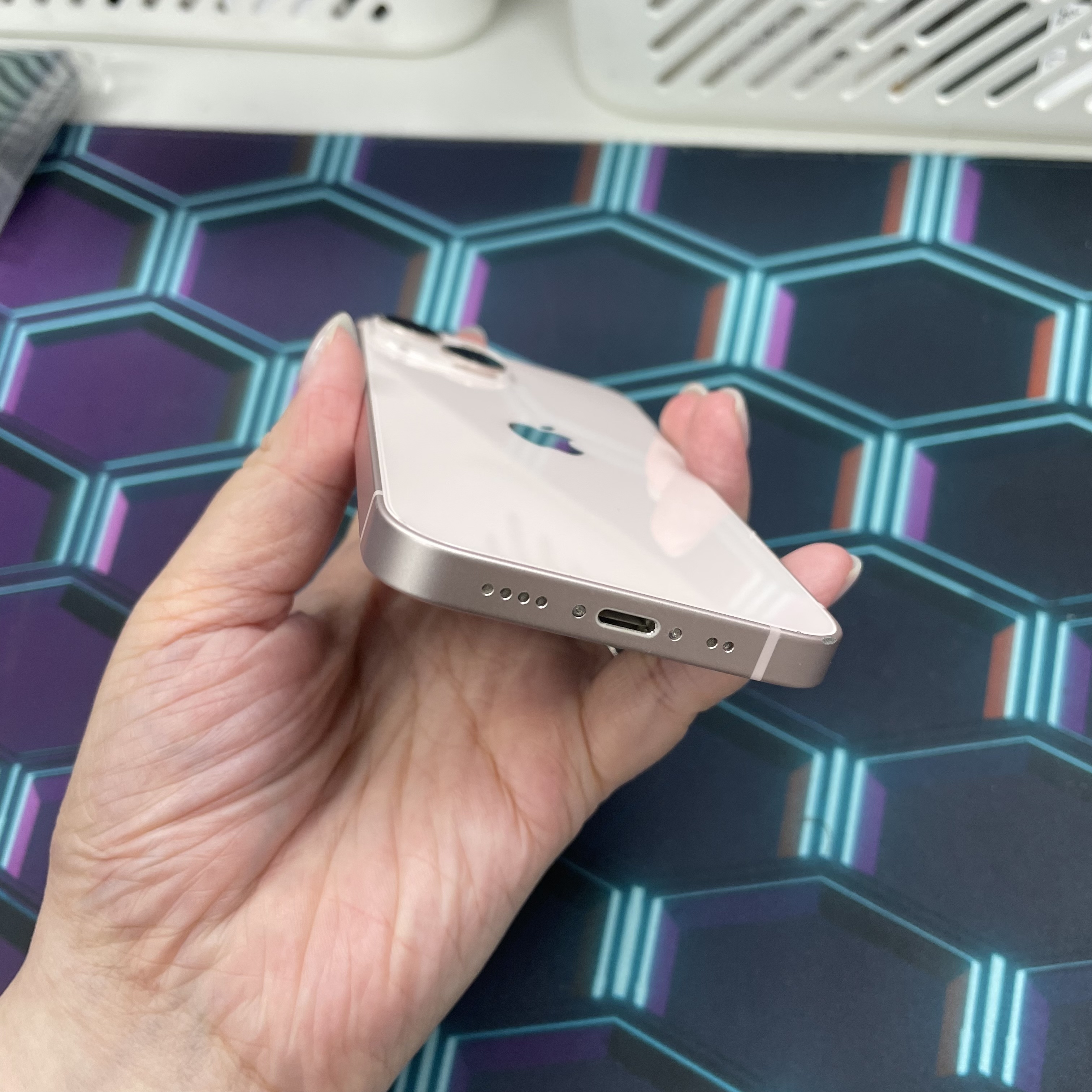 *6543 13 mini 超靚機 128GB 電100 粉色 pink