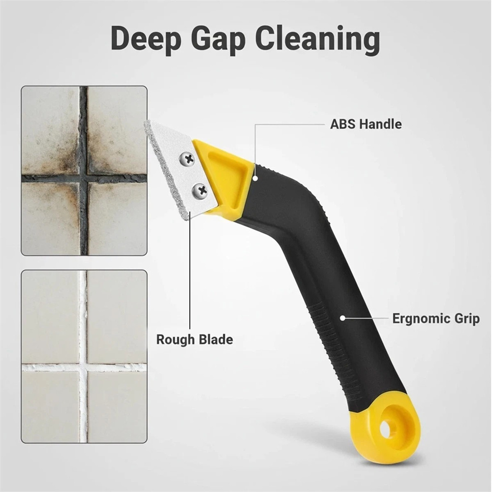 瓷磚地磚美縫勾刀套裝 9件套 黃色 UA0540