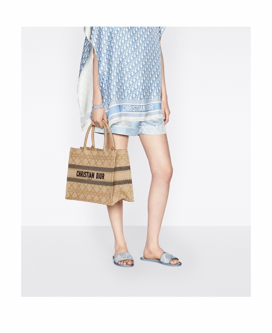 Dior 女士 Book Tote中號酒椰草手提包均碼碼中號、36cm*16.5cm*27.5cm